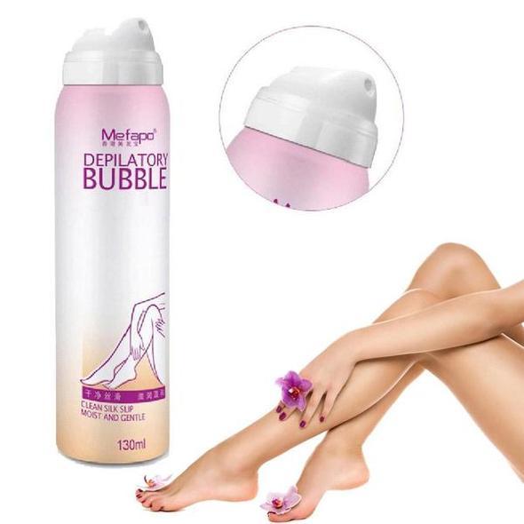 BUBBLE DEPILATORY PAINLESS HAIR REMOVER بخاخ مزيل للشعر