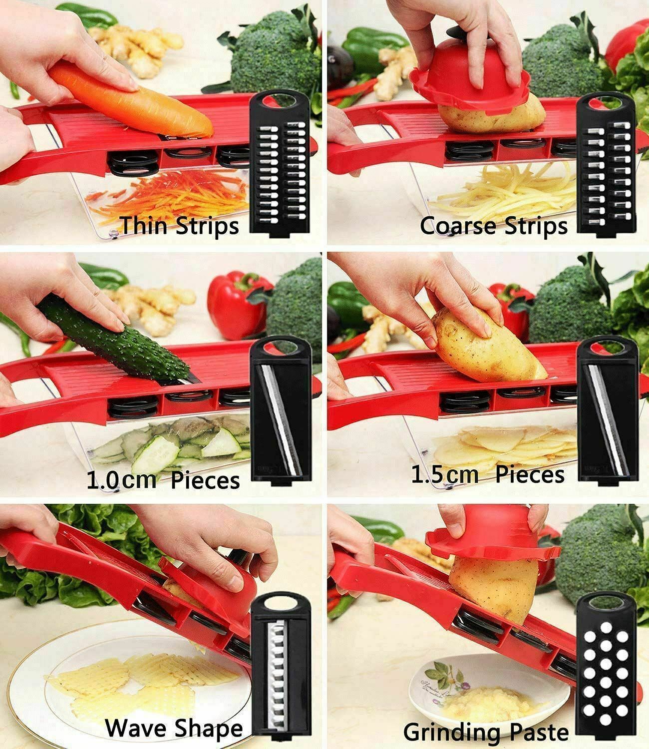 MANDOLINE SLICER FRUITS AND VEGETABLES CUTTER
