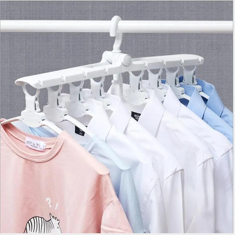 Porte-manteau multifonction 8 cintres antidérapants pliables