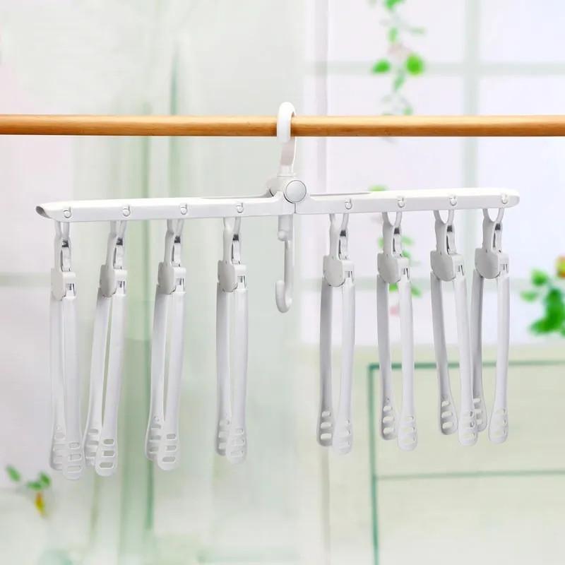 Porte-manteau multifonction 8 cintres antidérapants pliables